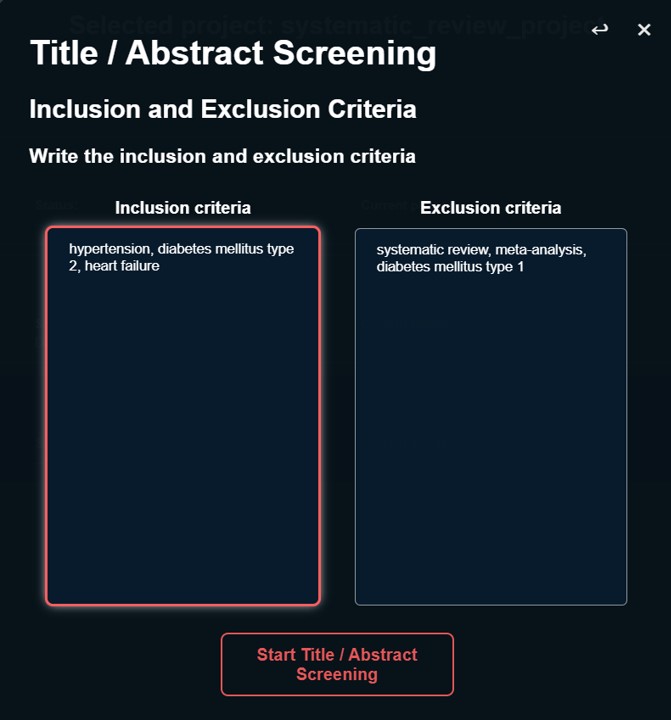 Image of the Systematic Review Robot Desktop Application